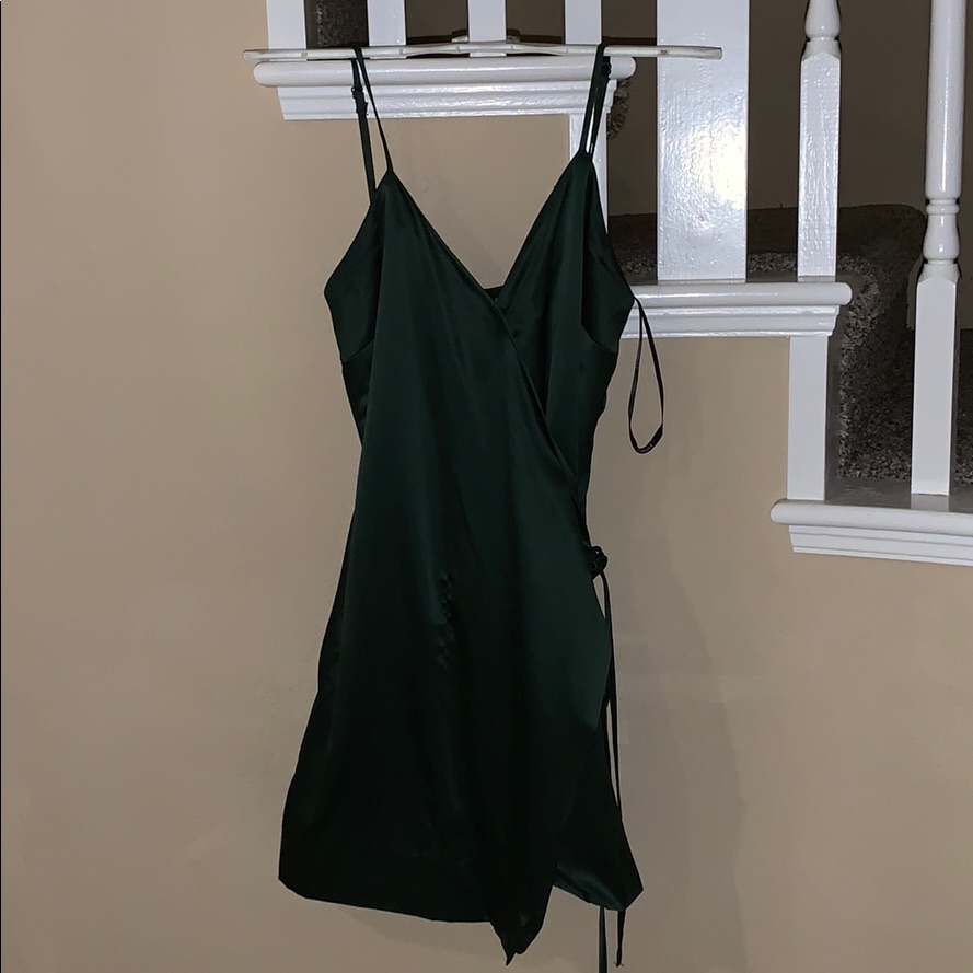 Army Green Majorelle Wrap Dress